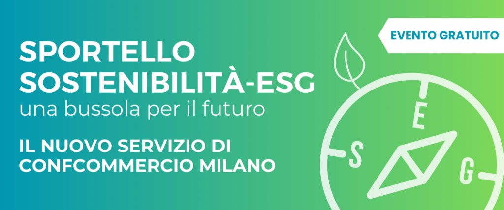 Sportello sostenibilità ESG Confcommercio Milano